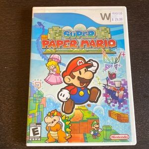 Wii Super Paper Mario game